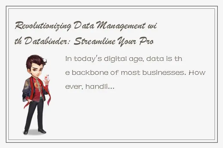 Revolutionizing Data Management with Databinder: Streamline Your Processes and B