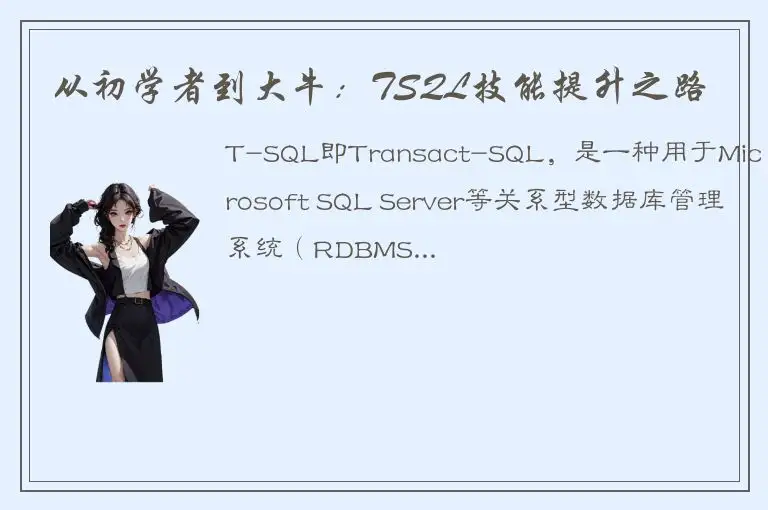 从初学者到大牛：TSQL技能提升之路