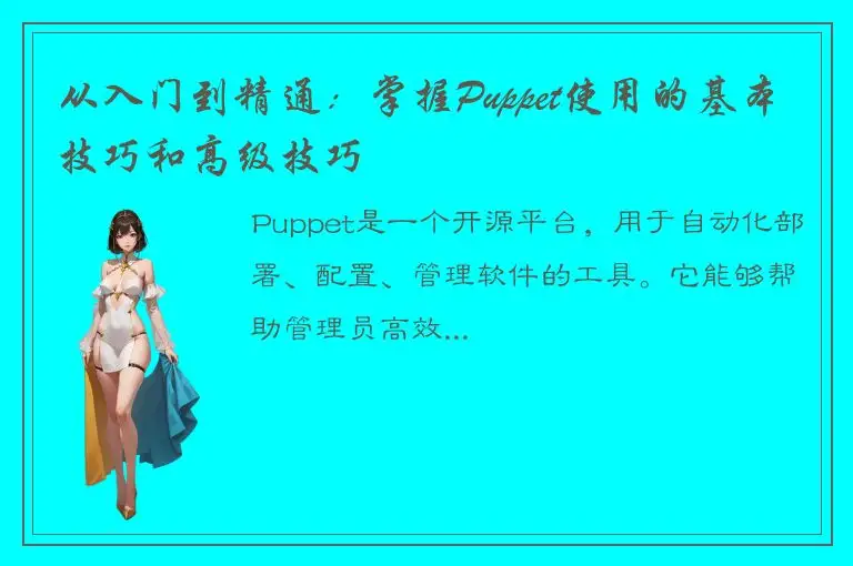 从入门到精通：掌握Puppet使用的基本技巧和高级技巧