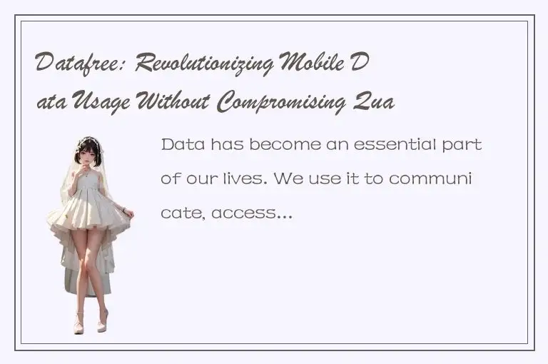 Datafree: Revolutionizing Mobile Data Usage Without Compromising Quality
