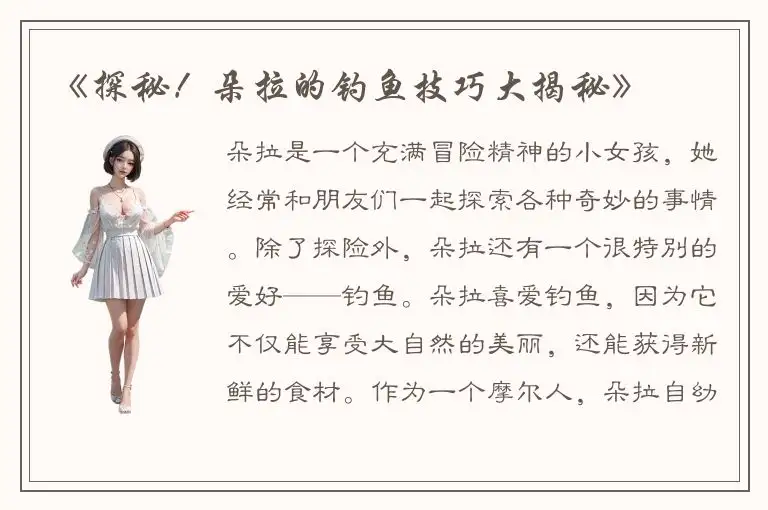 《探秘！朵拉的钓鱼技巧大揭秘》