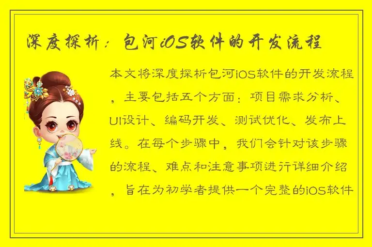 深度探析：包河iOS软件的开发流程