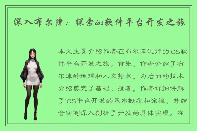 深入布尔津：探索ios软件平台开发之旅