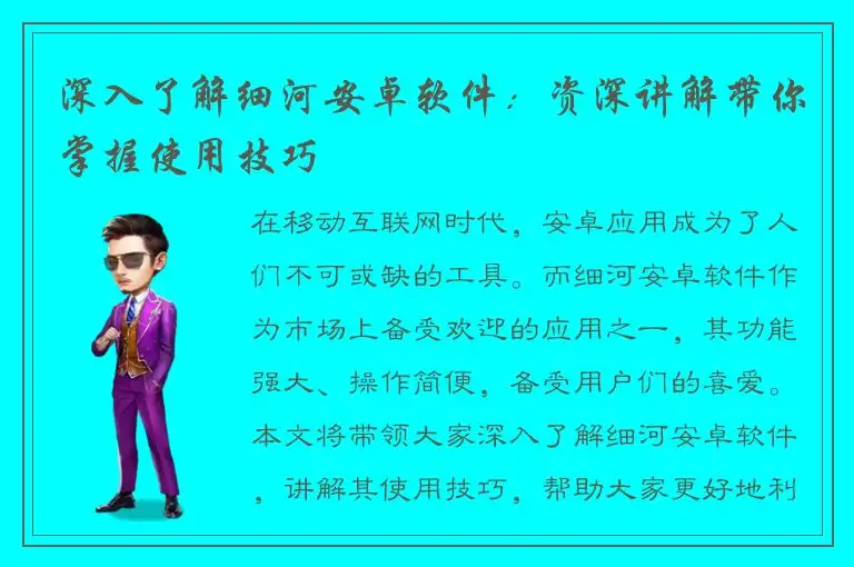 深入了解细河安卓软件：资深讲解带你掌握使用技巧