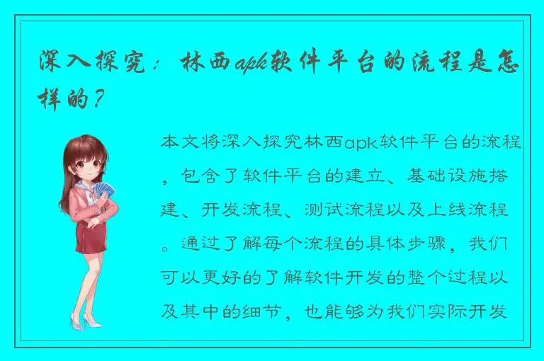 深入探究：林西apk软件平台的流程是怎样的？