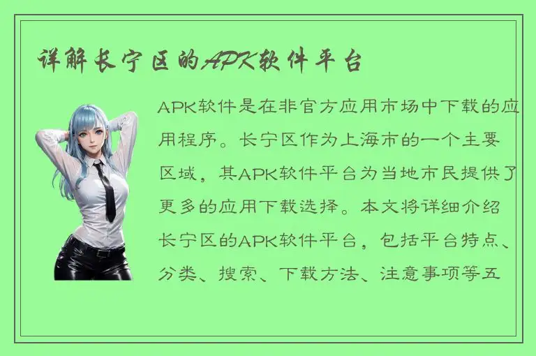 详解长宁区的APK软件平台