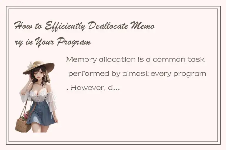 How to Efficiently Deallocate Memory in Your Program