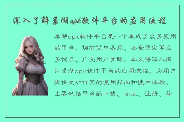 深入了解巢湖apk软件平台的应用流程