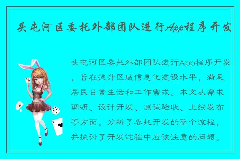 头屯河区委托外部团队进行App程序开发