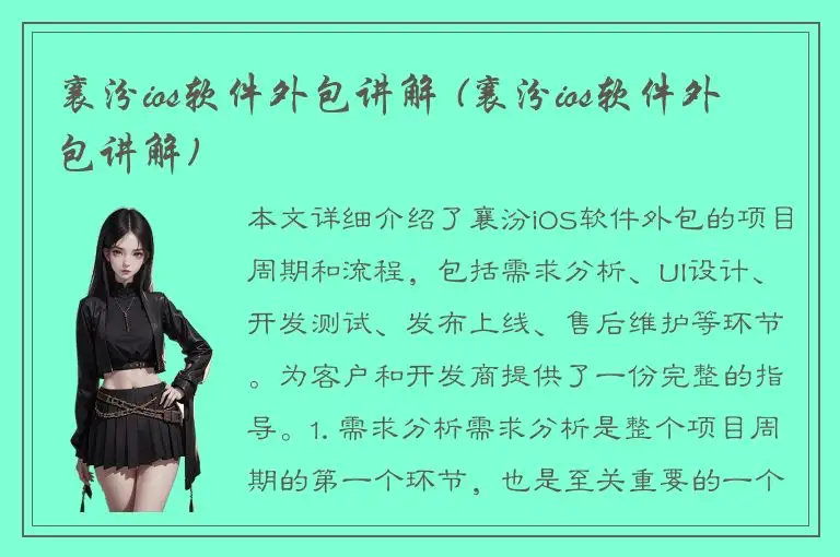 襄汾ios软件外包讲解 (襄汾ios软件外包讲解)