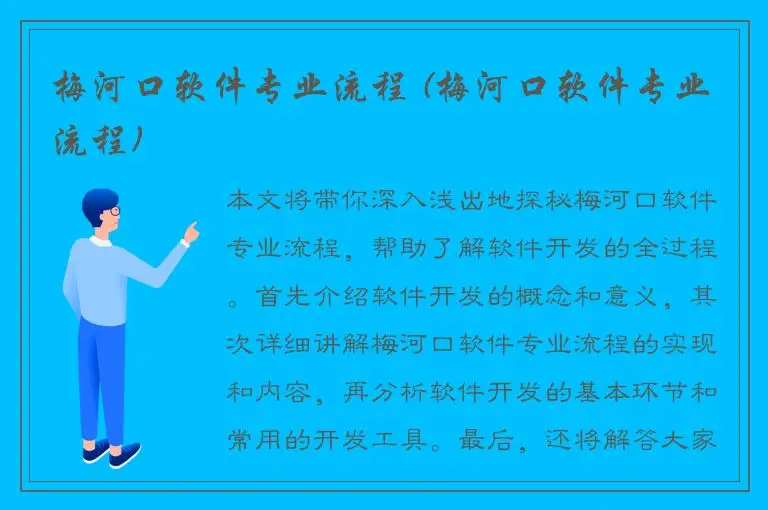 梅河口软件专业流程 (梅河口软件专业流程)