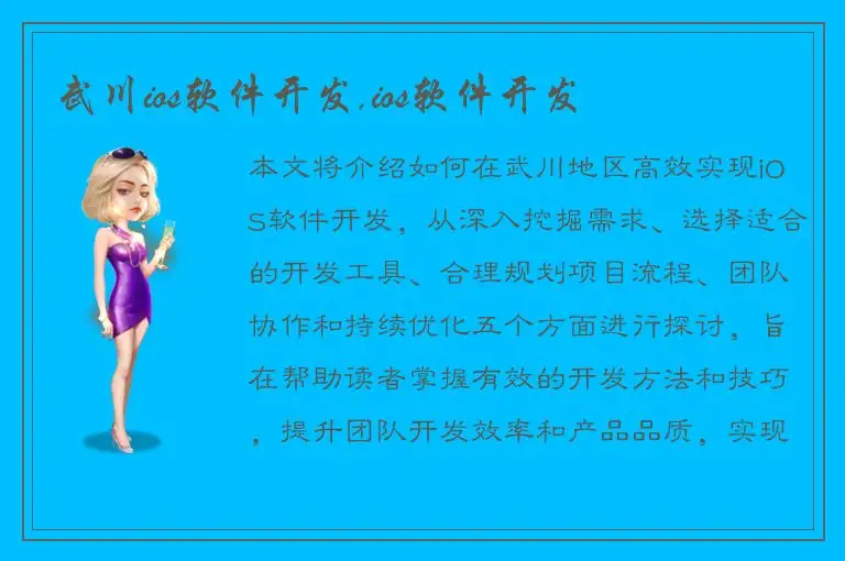 武川ios软件开发,ios软件开发