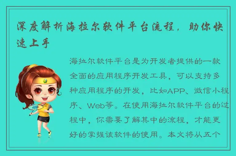 深度解析海拉尔软件平台流程，助你快速上手