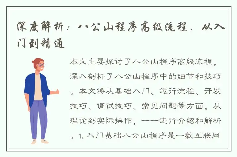 深度解析：八公山程序高级流程，从入门到精通