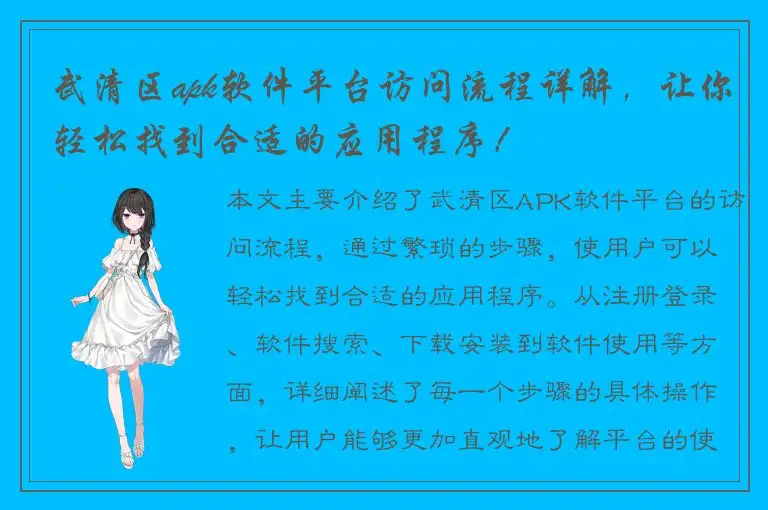 武清区apk软件平台访问流程详解，让你轻松找到合适的应用程序！