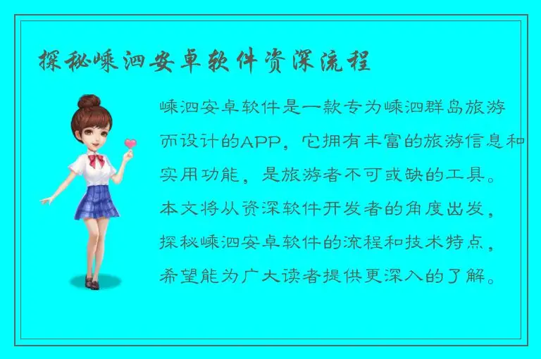 探秘嵊泗安卓软件资深流程