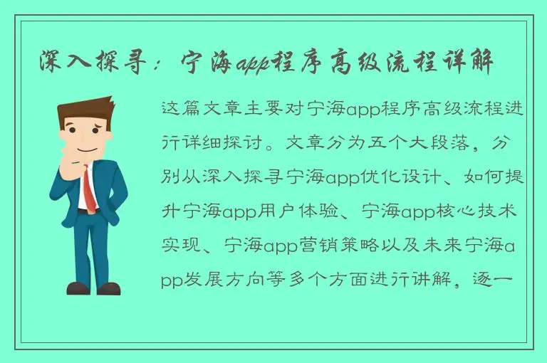 深入探寻：宁海app程序高级流程详解