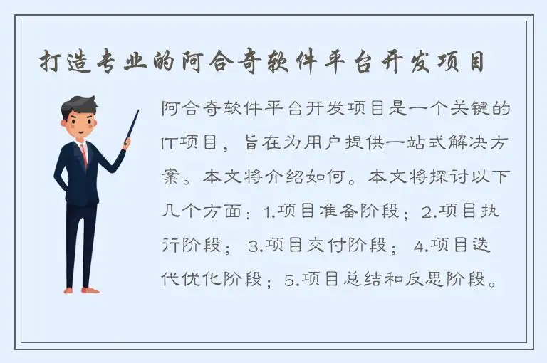 打造专业的阿合奇软件平台开发项目